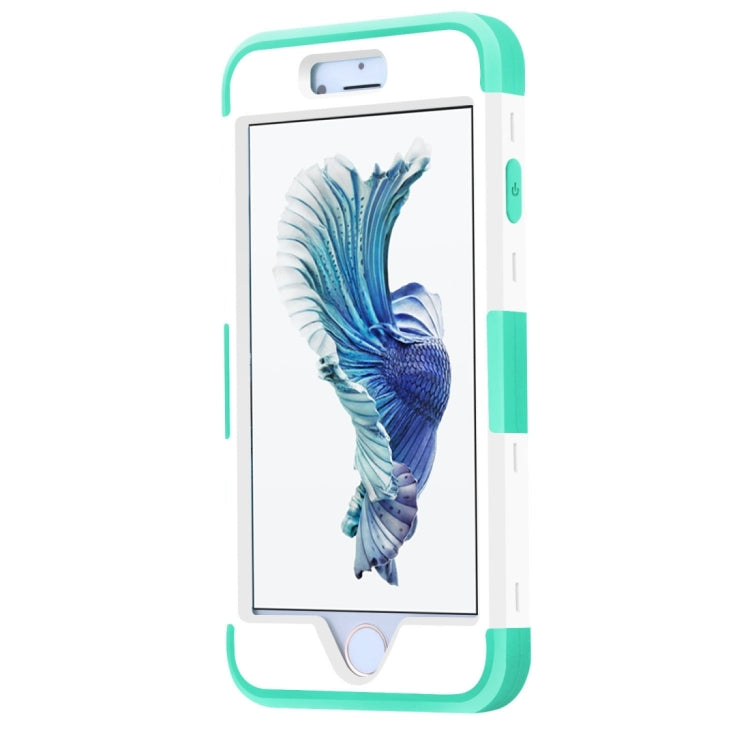 For iPhone 6 Plus & 6s Plus Separable Contrast Color PC + Silicone Combination Case