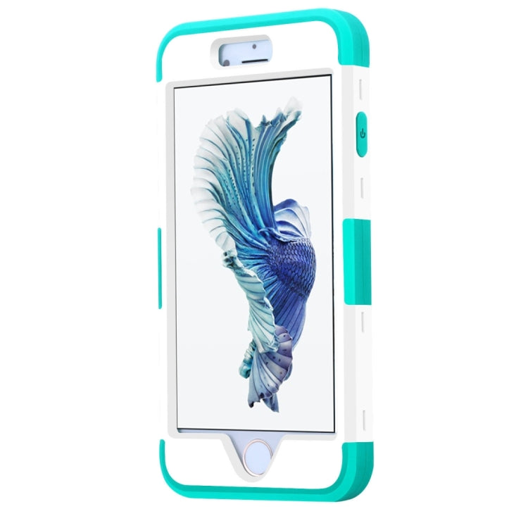 For iPhone 6 Plus & 6s Plus Separable Contrast Color PC + Silicone Combination Case