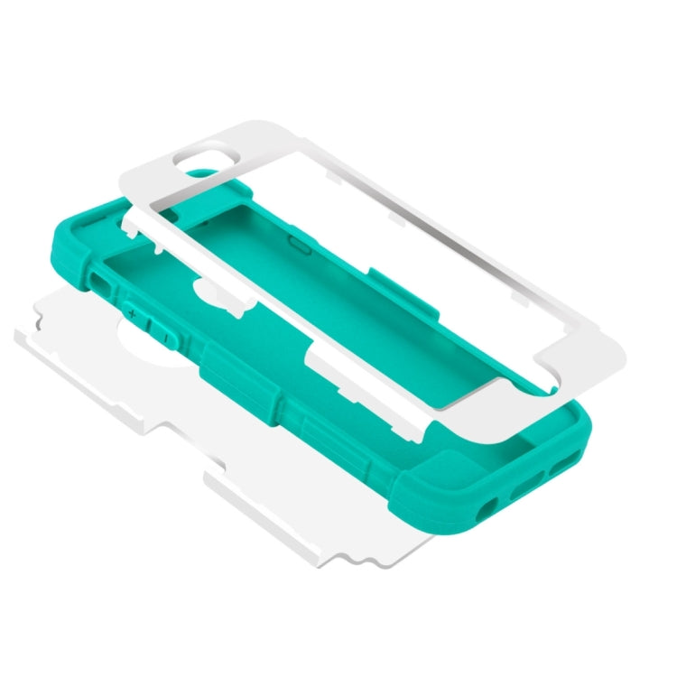 For iPhone 6 Plus & 6s Plus Separable Contrast Color PC + Silicone Combination Case