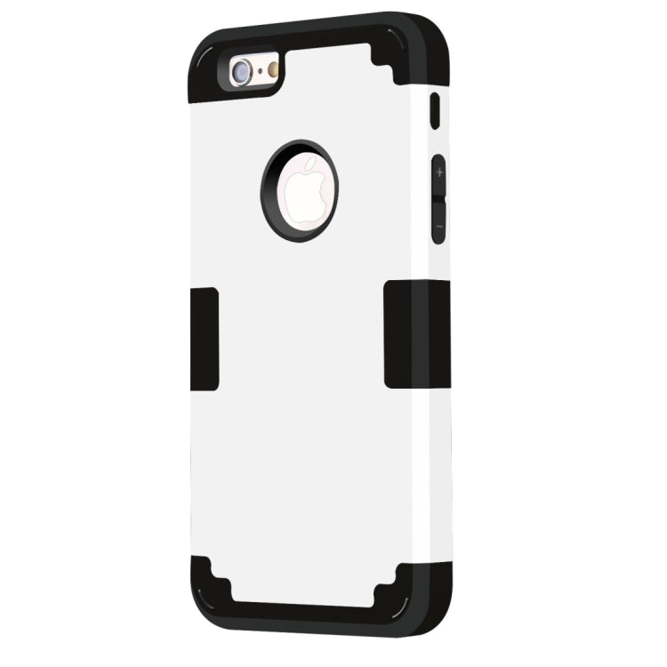 For iPhone 6 Plus & 6s Plus Separable Contrast Color PC + Silicone Combination Case