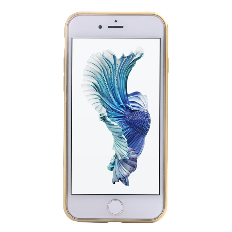For iPhone 6 Plus & 6s Plus Small Cubes Pattern Cloth Texture Electroplating TPU Protective Case