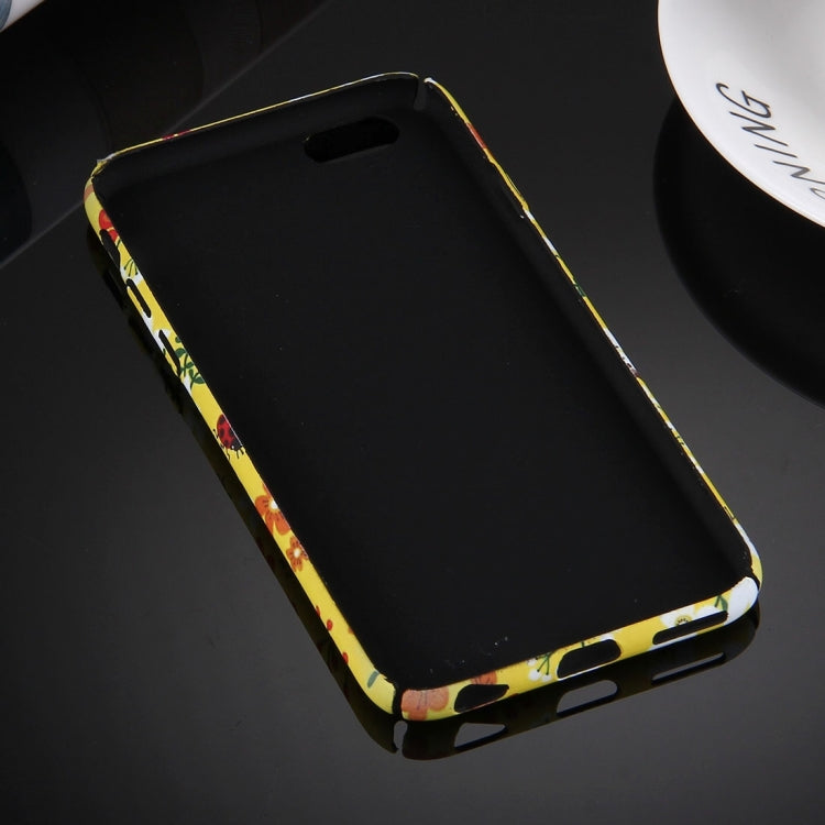 For iPhone 6 Plus & 6s Plus Water Decals Noctilucent Floral Pattern PC Protective Case