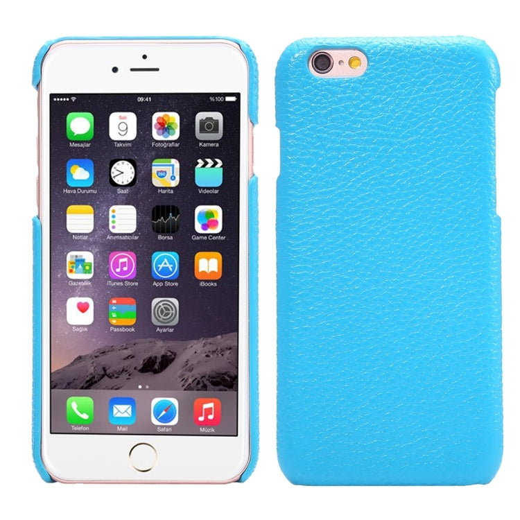 For iPhone 6 Plus & 6s Plus Litchi Texture Cowhide Leather Back Cover Case
