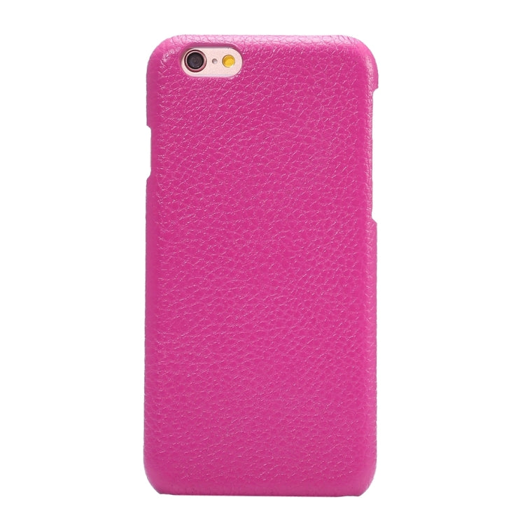 For iPhone 6 Plus & 6s Plus Litchi Texture Cowhide Leather Back Cover Case