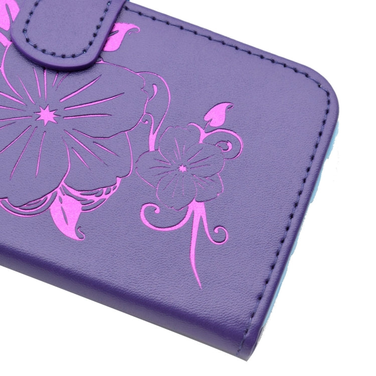 For iPhone 6 Plus & 6s Plus Bronzing Butterfly Pattern Horizontal Flip PU Leather Case with Holder & Card Slots & Wallet