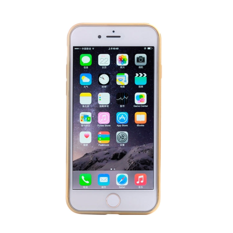 For iPhone 6 Plus & 6s Plus Rhombus Cloth Pattern Electroplating TPU Protective Case