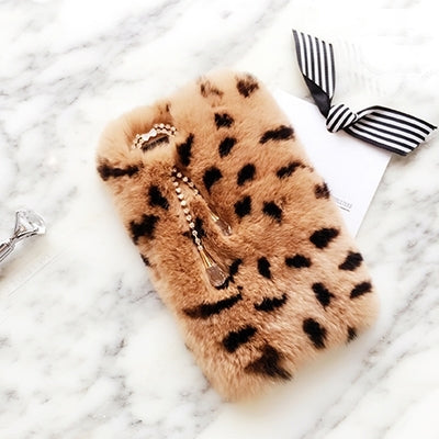 For iPhone 6 Plus & 6s Plus Rabbit Hair Fur