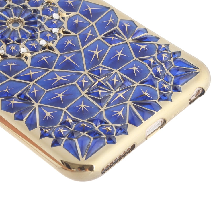 For iPhone 6 Plus & 6s Plus Diamond Texture Electroplating Diamond Encrusted TPU Protective Case