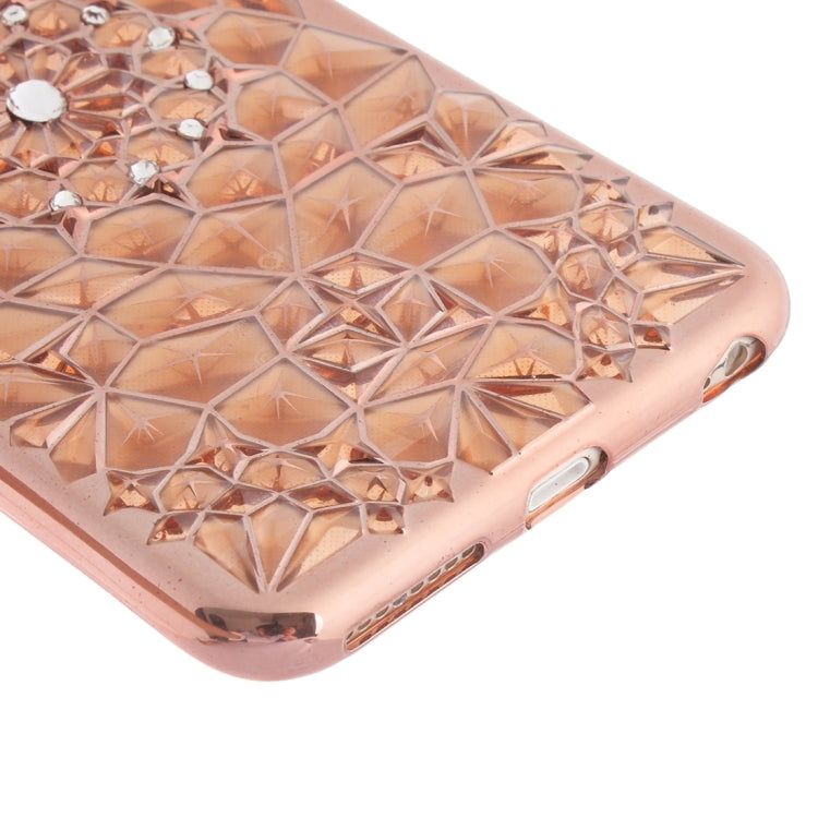For iPhone 6 Plus & 6s Plus Diamond Texture Electroplating Diamond Encrusted TPU Protective Case