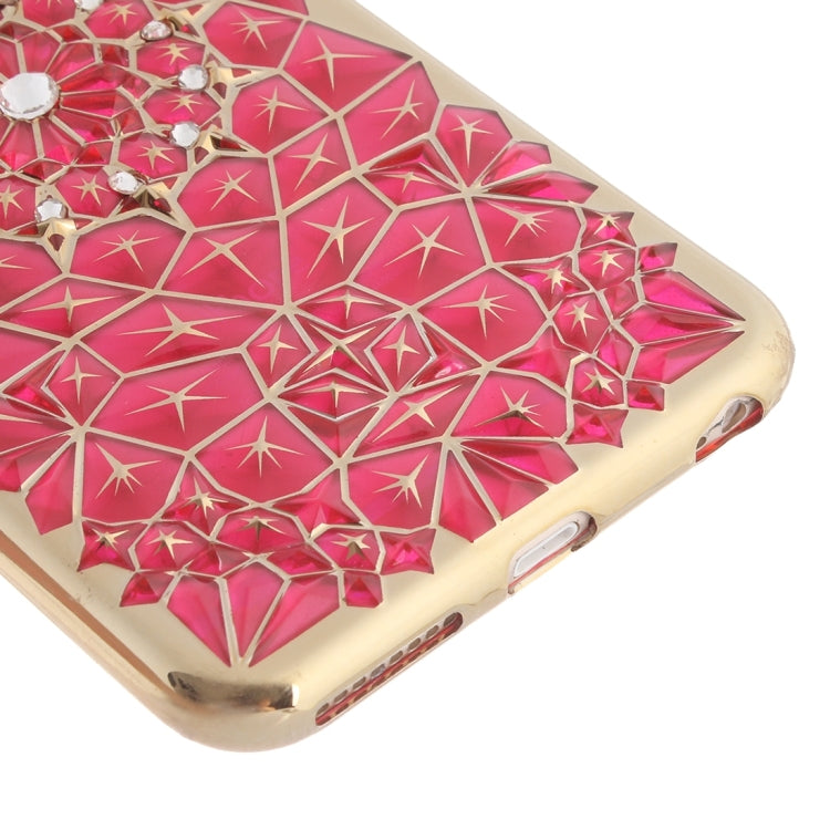 For iPhone 6 Plus & 6s Plus Diamond Texture Electroplating Diamond Encrusted TPU Protective Case