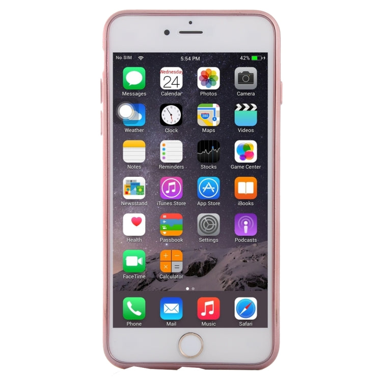 For iPhone 6 Plus & 6s Plus Diamond Texture Electroplating Diamond Encrusted TPU Protective Case