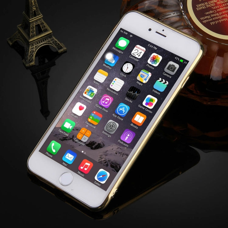 For iPhone 6 Plus & 6s Plus Electroplating Mirror TPU Protective Cover Case