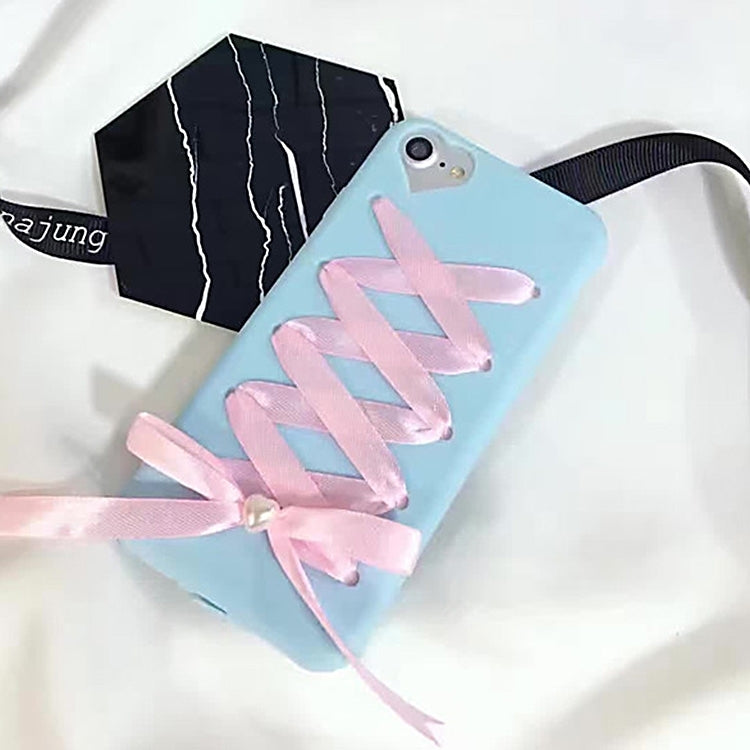 For iPhone 6 Plus & 6s Plus 3D Bowknot Ribbon Bandage Protective Back Cover Case