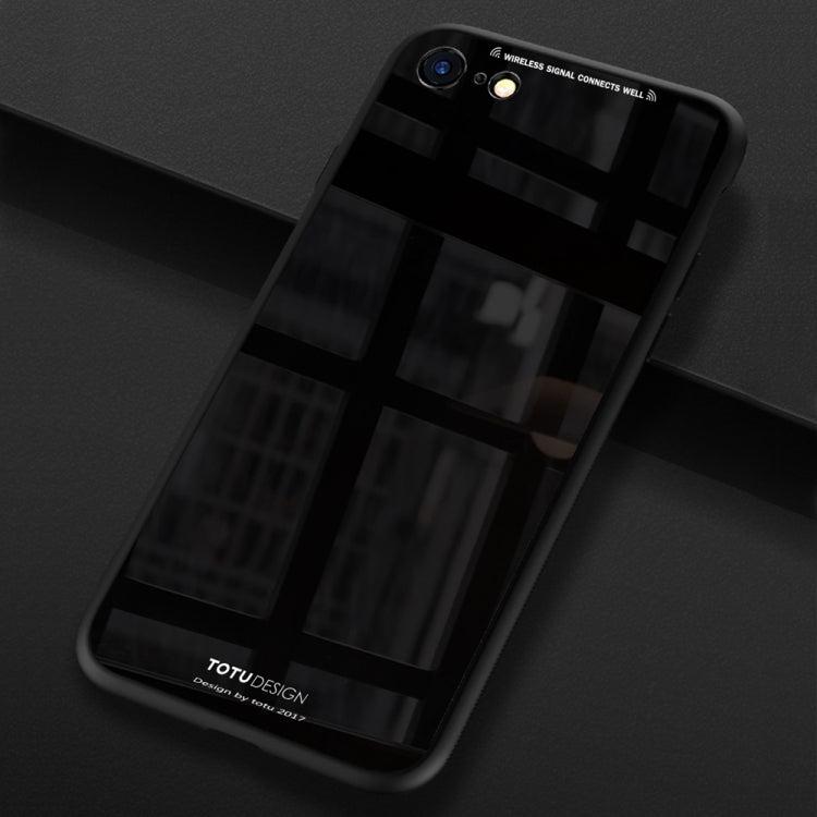 TOTUDESIGN for iPhone 6 Plus & 6s Plus TPU + PC + Glass Dropproof Protective Back Cover Case