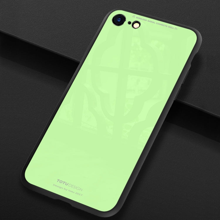 TOTUDESIGN for iPhone 6 Plus & 6s Plus TPU + PC + Glass Dropproof Protective Back Cover Case