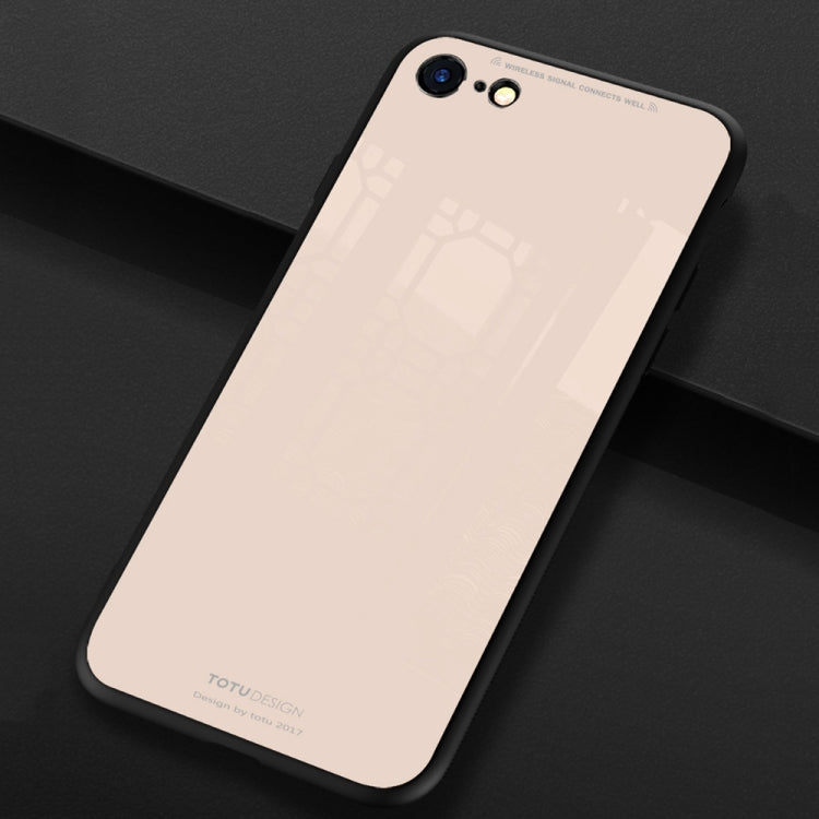 TOTUDESIGN for iPhone 6 Plus & 6s Plus TPU + PC + Glass Dropproof Protective Back Cover Case