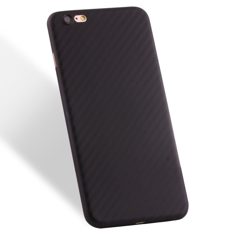 For iPhone 6 Plus & 6s Plus Carbon Fibre Texture PP Protective Back Cover Case