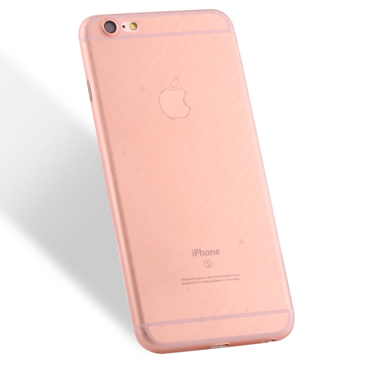 For iPhone 6 Plus & 6s Plus Carbon Fibre Texture PP Protective Back Cover Case