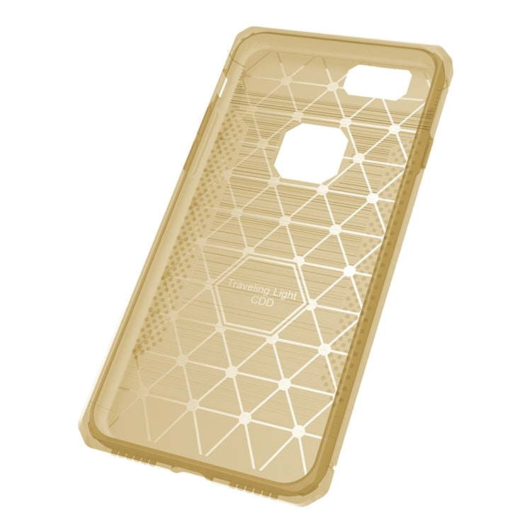 For iPhone 6 Plus & 6s Plus  Brushed Carbon Fiber Texture Shockproof TPU Protective Cover Case