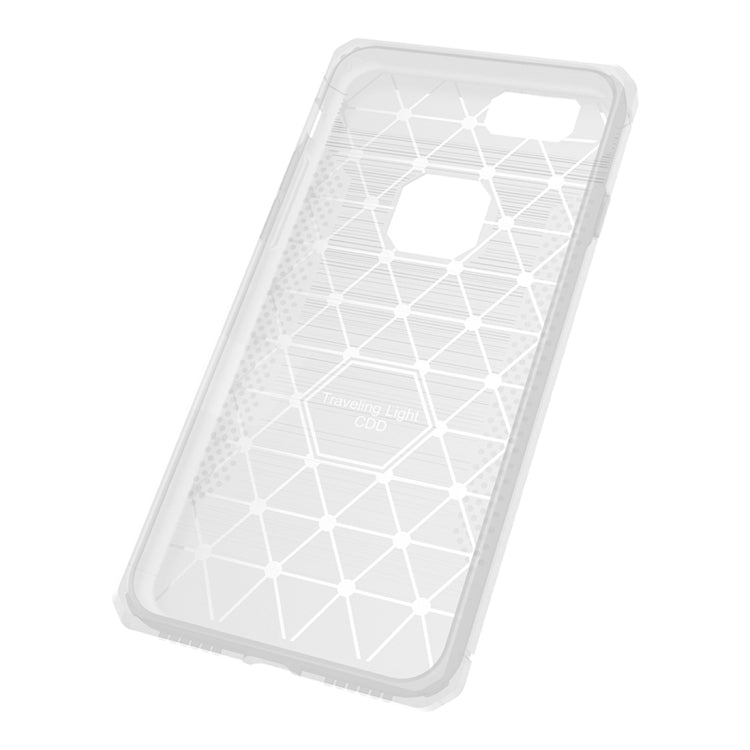 For iPhone 6 Plus & 6s Plus  Brushed Carbon Fiber Texture Shockproof TPU Protective Cover Case