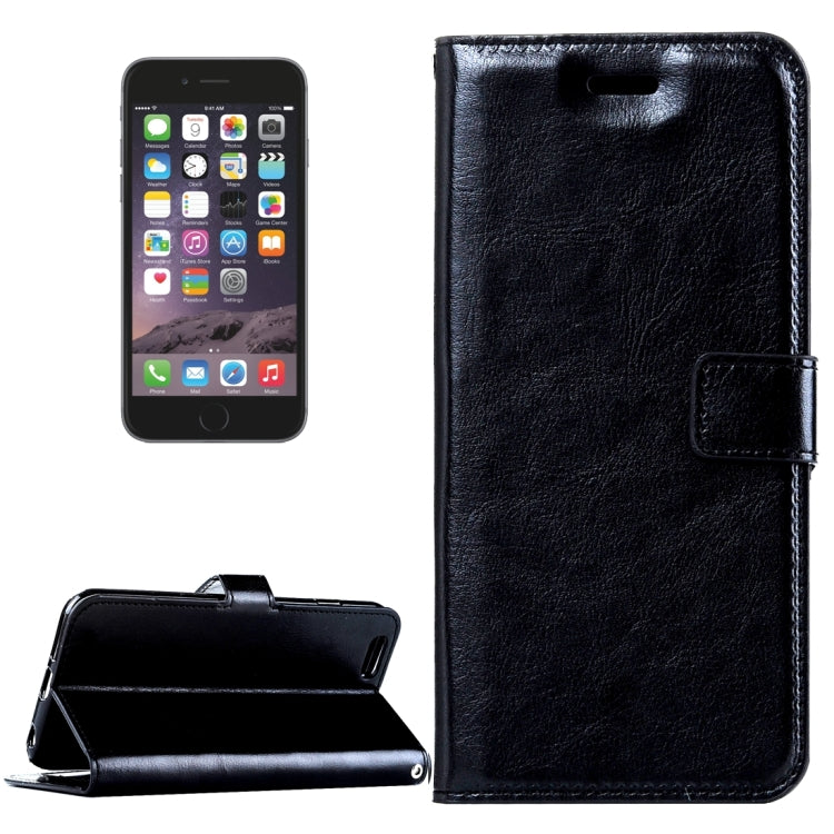 For iPhone 6 Plus & 6s Plus Crazy Horse Texture Horizontal Flip Leather Case with Magnetic Buckle & Holder & Card Slots & Wallet & Photo Frame
