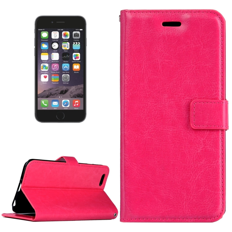 For iPhone 6 Plus & 6s Plus Crazy Horse Texture Horizontal Flip Leather Case with Magnetic Buckle & Holder & Card Slots & Wallet & Photo Frame