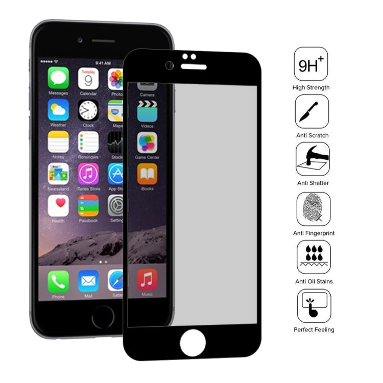 0.26mm 9H 3D Highly Transparent Privacy Anti-glare Tempered Glass Film for iPhone 6 Plus & 6s Plus