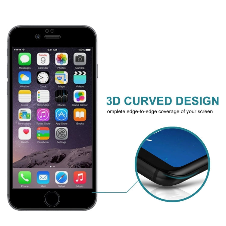 0.26mm 9H 3D Highly Transparent Privacy Anti-glare Tempered Glass Film for iPhone 6 Plus & 6s Plus
