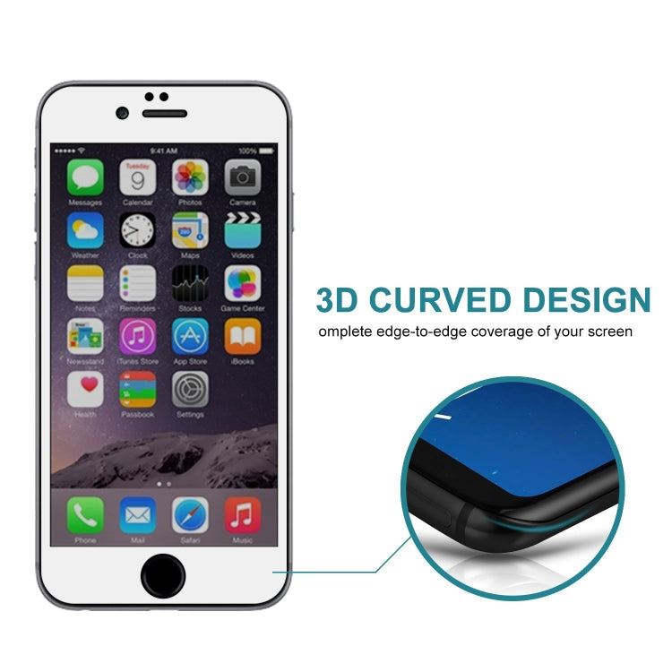 0.26mm 9H 3D Highly Transparent Privacy Anti-glare Tempered Glass Film for iPhone 6 Plus & 6s Plus