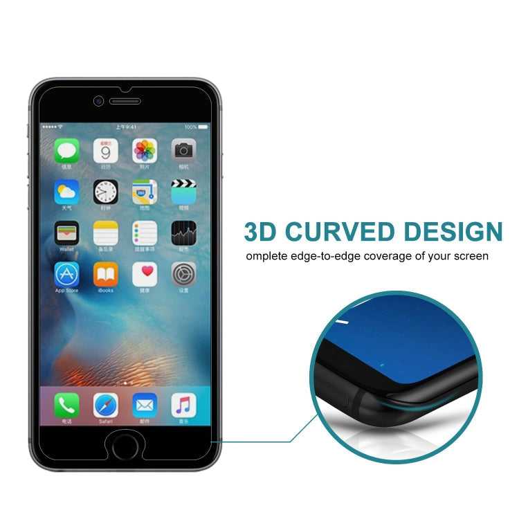 0.26mm 9H 3D Non-full Screen Highly Transparent Privacy Anti-glare Tempered Glass Film for iPhone 6 Plus & 6s Plus