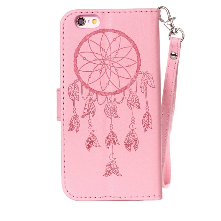 For iPhone 6 Plus & 6s Plus Crazy Horse Texture Dream Catcher Printing Horizontal Flip Leather Case with Holder & Card Slots & Wallet & Lanyard