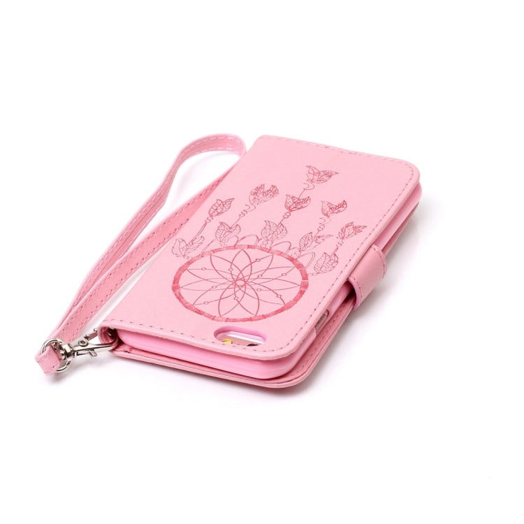 For iPhone 6 Plus & 6s Plus Crazy Horse Texture Dream Catcher Printing Horizontal Flip Leather Case with Holder & Card Slots & Wallet & Lanyard