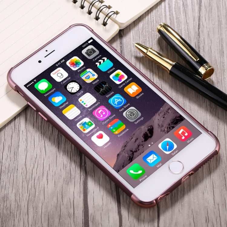 For iPhone 6 Plus & 6s Plus Electroplating TPU Protective Back Cover Case