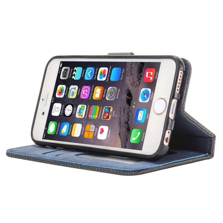 For iPhone 6 Plus & 6s Plus Business Notebook Style Hit Color Horizontal Flip Leather Case with Holder & Card Slots & Wallet & Photo Frame