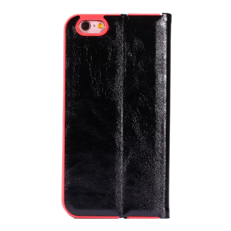 LOUIS for iPhone 6 Plus & iPhone 6s Plus Crystal Texture PC Full Coverage Horizontal Flip Leather Case with Holder & Card Slots (Black)