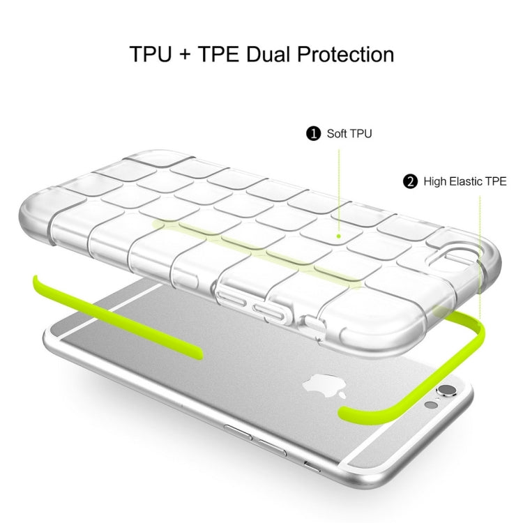 Rock for iPhone 6 Plus & 6s Plus Cubee Series Drop Protection Case Double Color Double Layer Soft TPU + TPE Shockproof Protective Back Case