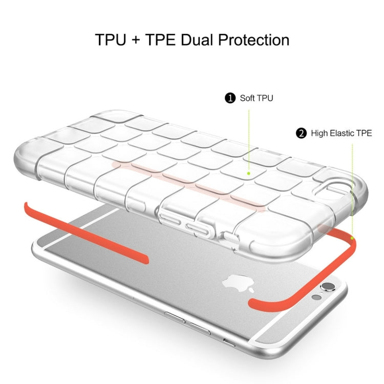 Rock for iPhone 6 Plus & 6s Plus Cubee Series Drop Protection Case Double Color Double Layer Soft TPU + TPE Shockproof Protective Back Case