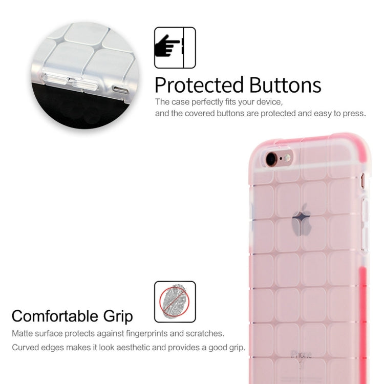 Rock for iPhone 6 Plus & 6s Plus Cubee Series Drop Protection Case Double Color Double Layer Soft TPU + TPE Shockproof Protective Back Case