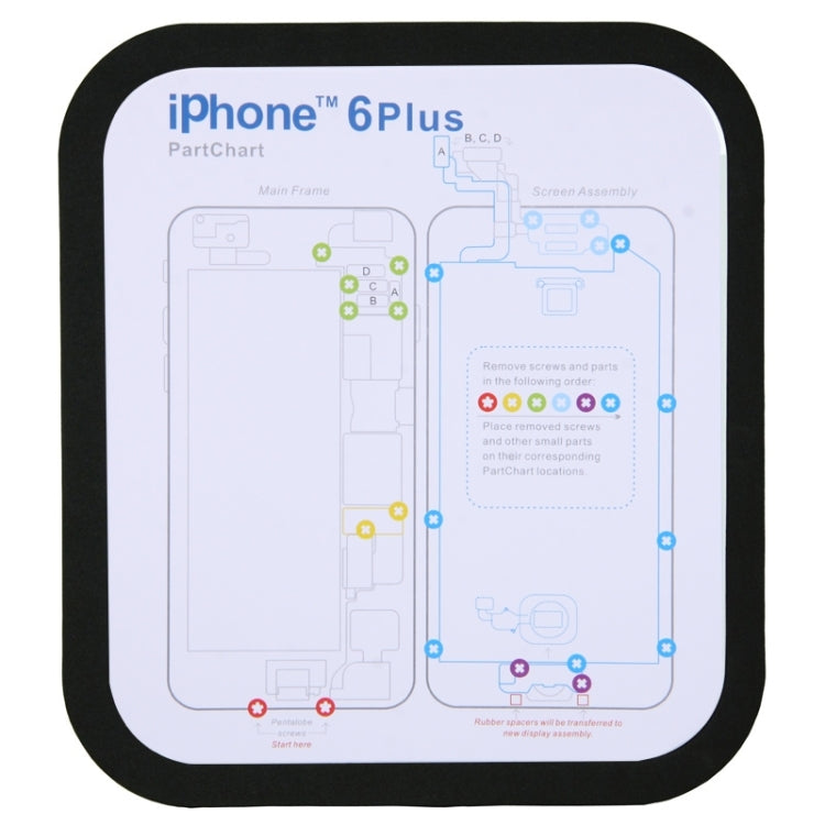 Magnetic Memory Screws Mat For iPhone 6 Plus, Size: 27.7cm x 15.9cm