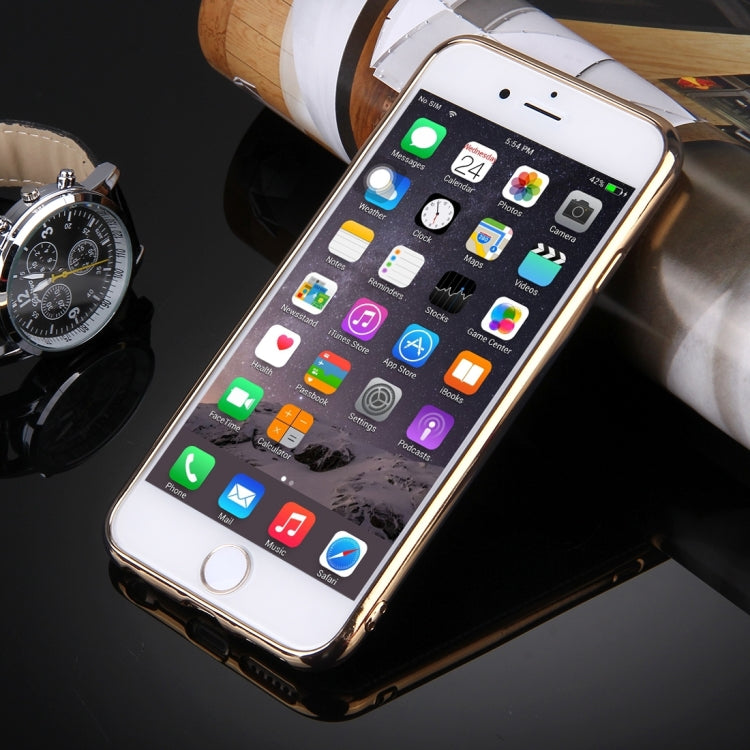 For iPhone 6 Plus & 6s Plus 3D Litchi Texture Soft TPU Protective Case