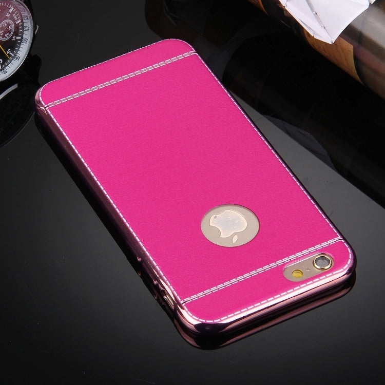 For iPhone 6 Plus & 6s Plus 3D Litchi Texture Soft TPU Protective Case