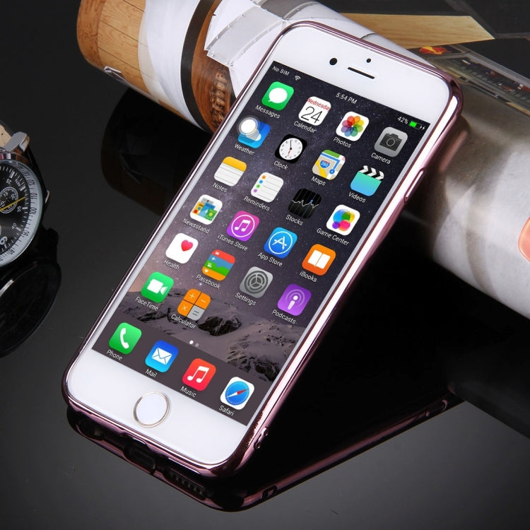 For iPhone 6 Plus & 6s Plus 3D Litchi Texture Soft TPU Protective Case