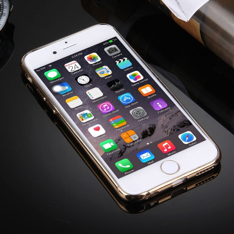 For iPhone 6 Plus & 6s Plus 3D Litchi Texture Soft TPU Protective Case