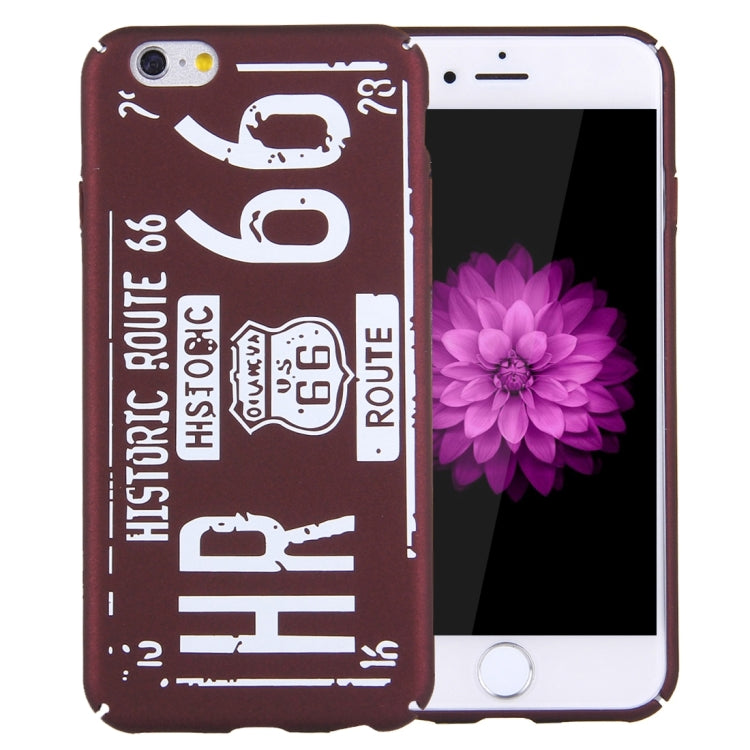 For iPhone 6 Plus & 6s Plus Embossment Words Pattern PC Protective Case