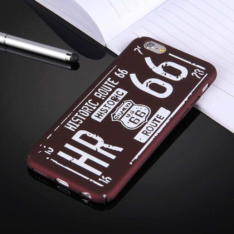 For iPhone 6 Plus & 6s Plus Embossment Words Pattern PC Protective Case