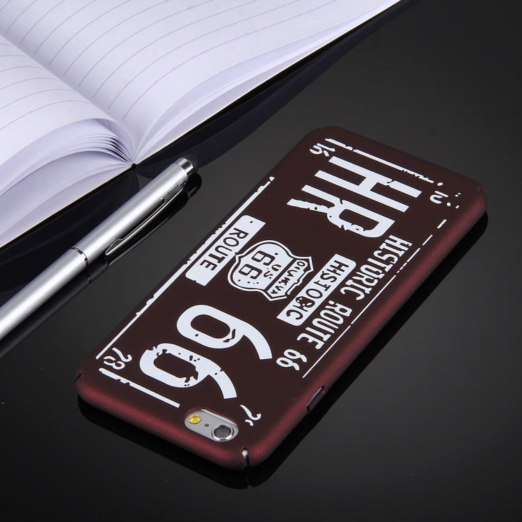 For iPhone 6 Plus & 6s Plus Embossment Words Pattern PC Protective Case
