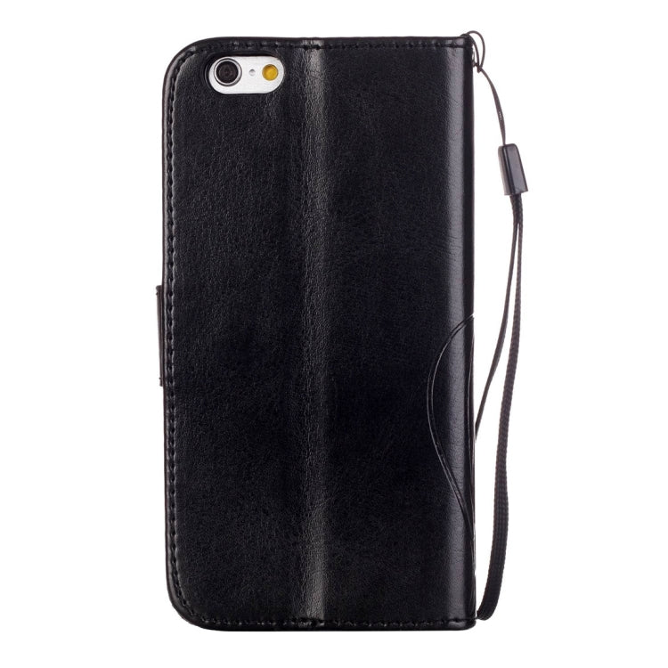 For iPhone 6 Plus & 6s Plus Heart Diamond Encrusted Flowers Embossing Horizontal Flip Leather Case with Holder & Card Slots & Wallet & Lanyard
