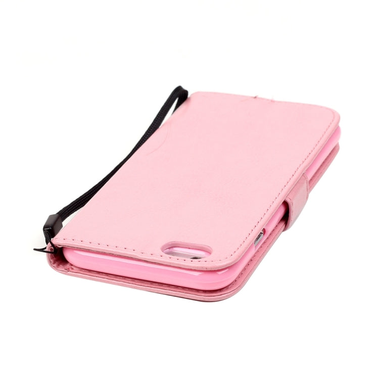 For iPhone 6 Plus & 6s Plus Heart Diamond Encrusted Flowers Embossing Horizontal Flip Leather Case with Holder & Card Slots & Wallet & Lanyard