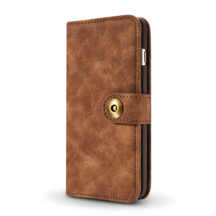 For iPhone 6 Plus & 6s Plus Retro Magnetic Horizontal Flip Leather Case with Card Slots & Wallet & Photo Frame & Detachable Back Cover