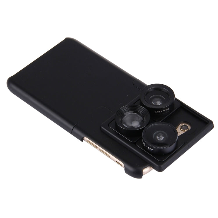 PICKOGEN 4 in 1 0.65X Wide Angle & 180 Degree CD HAWK EYE LENS & 2X iZiZ Telephoto Lens & Phone Case Camera Lens Phone Case for iphone 6 Plus / 6s Plus